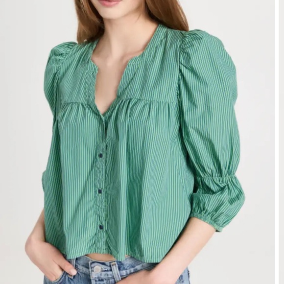 Nation LTD. Geneva Romantic Crop Top in Havana - Picture 1 of 9